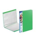 Transparent book A4 FOROFIS 0.50mm cover w/20 transp.pockets 0.03mm (green) PVC