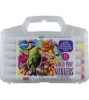 Acrylic paint markers set 12col. 1-3mm tip / PVC package