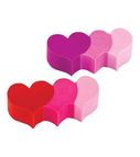Eraser synthetic rubber HEART shape/polybag