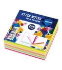 Stick notes pad 75x75mm 25sh.x9neon col.