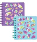 Double Spiral Notebook 12x12cm 100sh. 70gsm with Silicon Cover