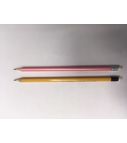 Set of 2 pencils HB sharpened, with eraser, wooden