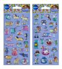 Decoration floating stickers “3D DOGS & CATS” 23x30mm & 20x35mm PVC (sheet size 17.8x9cm)
