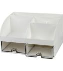 Desktop organizer with 2 drawers 21.1x14.2x12cm