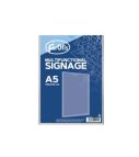 Multifunctional signage Vertical A3 (plastic) for paper size 420x297mm Clear