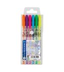 Set of 6 colours NEON gel pens 1.0mm