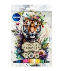 Color pencils 18col. TIGER hexagonal, long size /paper box