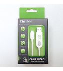 DEXLER Micro USB kabelis 1M datu uzlādēšanai un pārsūtīšanai ar miega taimeri