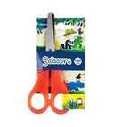 Scissors 13cm ZOO rounded for safety, with ruller