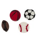 Erasers set BALLS synthetic rubber 27 х 27 х 13 мм. 4pcs