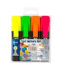 Set of 4 text markers chisel tip 1-5mm