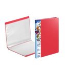 Transparent book A4 FOROFIS 0.50mm cover w/20 transp.pockets 0.03mm (red) PVC