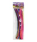 Craft pipe cleaners 30pcs, mixed colours / OPP bag