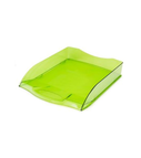 File tray plastic HATBER (clear, green)