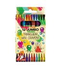 Wax crayons 12col. JUMBO triangle