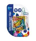 Paper clips 28mm 80pcs. round, colored