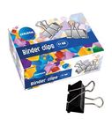 Binder clips 41mm 12pcs. black