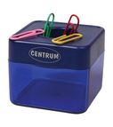 Magnetic clip holder with 15 collor paper clips