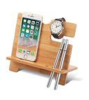 Desk stand phone holder Bamboo FOROFIS 185x116x166mm