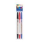 Set of 3 ball pens PIONEER (blue,black,red) 0.5mm