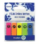 Film index notes 45*12mm 5neon col.x25sh.