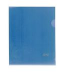 Clear folder L-type A5 0.18mm blue