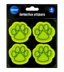 Set: reflective sticker “Paw” 4pcs 50mm