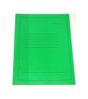 Папка-скоросшиватель А4 картон, зеленая