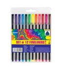 Set of 12colours pens FINELINER 0.7mm