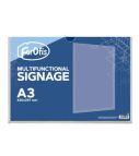 Multifunctional signage Horizontal A3, Clear FOROFIS