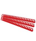 Binding comb 10mm 65sheets FOROFIS red 100pcs plastic