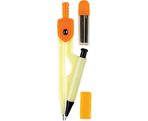 Compass plastic w/mech.pencil w/leads (assorted) /polybag