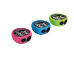 Sharpener plastic with 2blades (assorted colors)
