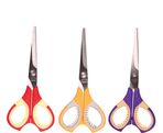 Scissors 15сm with soft rubber (assorted handles)