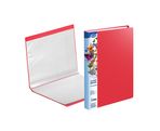 Transparent book A4 FOROFIS 0.70mm cover w/40 transp.pockets 0.03mm (red) PVC