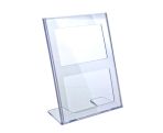 Display stand A4(V), plastic, for paper size 210x297mm, Clear