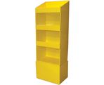Cardboard display 166x60x40cm yellow