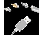 DEXLER 3 vienā magnētiskais lādēšanas kabelis, Micro USB, Lightning, Type-C 1m