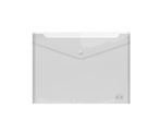 Envelope plastic A4 FOROFIS w/button 0.16mm (transparent clear) PP