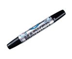 Permanent marker black dual tip (bullet and chisel tip) 3mm&1-5mm