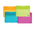 Envelope plastic A5 with flop 0.16mm assorted PP