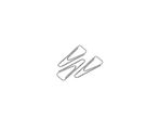 Paper clips 25mm FOROFIS nickel triangle 100pcs /paper box