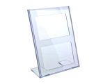 Display stand A5(V), plastic, for paper size 148x210mm, Clear