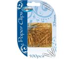 Paper clips 33mm 100pcs. round, coppered