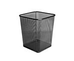 Wastepaper basket Iron Mesh FOROFIS (black) 28 x 28 x 32 cm, 25l