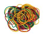 Rubber bands 50gr. size 40mm (80% latex) assorted