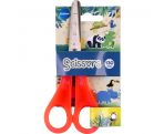 Scissors 13cm ZOO rounded for safety, with ruller