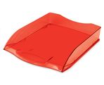 File tray plastic HATBER (clear, red)