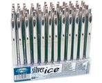Automatic ball pen SILVER ICE blue ink 0.7mm (metal)