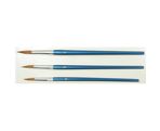 Paint brushes set of 3pcs Nr.8;10;12 round (sheep hair)